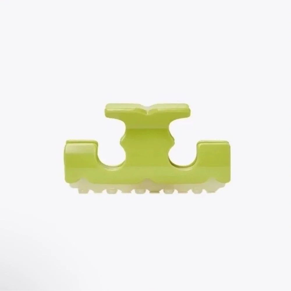 Tory Burch Serif T Neon Yellow Hair Clip NEW $78